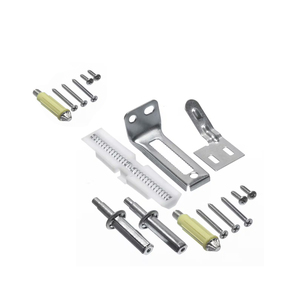 Support de fixation personnalisé en acier zingué avec goupille d'alignement, kit de réparation de quincaillerie de porte, accessoires de quincaillerie pour meubles - Product Image 2