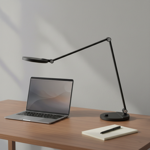 Lampe de <span class=keywords><strong>bureau</strong></span> LED contemporaine et simple, protection oculaire, commande tactile, éclairage de lecture AC, rotation, gradation CCT progressive, pour bureaux et salles <span class=keywords><strong>d</strong></span>'étude - Product Image 4
