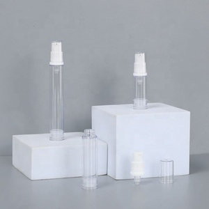 Summer Arrival 10ml Twist up Airless Pump Bottle Double Wall Round Vacuum for Cosmetic Liquid - Product Image 2