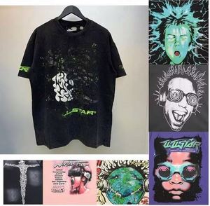 เสื้อยืด Hell Shirt คุณภาพสูง ผ้าฝ้าย/ใยไผ่ สไตล์ลำลอง ทรงโอเวอร์ไซส์ ไหล่ตก แขนสั้น ผู้ชาย ผ้ากันยับ 300 กรัม พิมพ์ลายโบว์ - Product Image 5