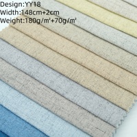 Tissu d'ameublement pour canapé respirant en polyester 100% teint en fil, pour la décoration intérieure