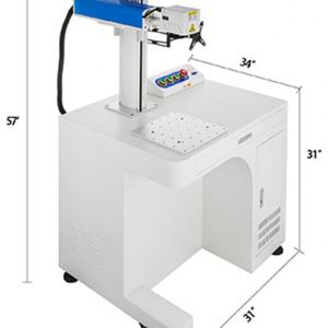 Sihao Haute Qualité Standard 30W Machine De Marquage Laser À Fiber Type Séparé 150x150mm Marquage Bon État - Product Image 4