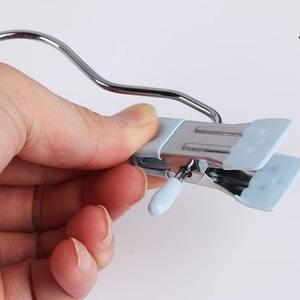 רב תכליתיים נייד מתכת ביתי המארגן קליפ חצאית חלקה עם מתלה מכנסיים מתקלח לארגון בגדים - Product Image 4