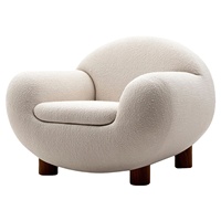 Nordisches Luxus-Designersofa aus Holz für Eine Person, Multifunktional und Stilvoll für Hotels & Freizeitbereiche