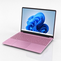 CoreNest 15,6 Inch Ultradunne Zakelijke Roze Laptop Intel Celeron N150 Vingerafdrukscanner 8000mAh Grote Batterij Kantoorlaptop