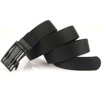 Nouvelle ceinture en toile pour homme avec boucle amovible, couleur unie, 7 trous, ceinture en tissu pour le golf, les sports, les jeans décontractés