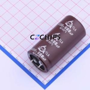 TLA 400V680ตัวเก็บประจุอลูมิเนียมอิเล็กโทรไลติกแบบสแน็ปอิน35*60ผ่านรู (THT) D35xL60mm 680UF 20% 400V 10mm - Product Image 1