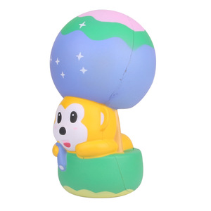 Cute Monkey Hot Air Balloon PU Soft <b>Squishy</b> Toy For Promotional Activities - Product Image 3