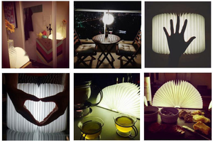 Lampe de nuit USB en forme de livre, pliable, LED promotionnelle avec 3/5/7 couleurs, autonomie de 4 à 6 heures, pour les petits espaces dans le salon - Product Image 6