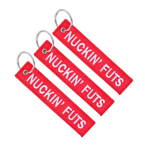 Llavero Tejido de Doble Cara, Duradero y de Venta Caliente |   Llavero de Tela PU Impermeable con Bordado para Regalos Promocionales Diarios - Product Image 2