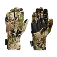 Dedo completo camuflaje al aire libre caza guantes invierno impermeable a prueba de viento tiro correr guantes Palma cuero agarre