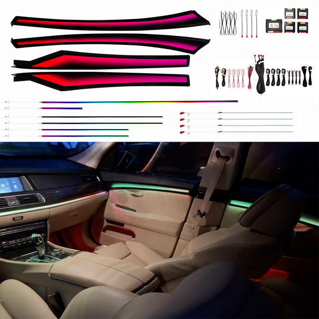 Streamer Dynamic Style Rainbow Symphony Dynamic Ambient Light for BMW 5Series GT(2009-2018)