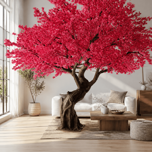 Grand arbre artificiel réaliste à fleurs de cerisier |   Artisanat sur mesure pour l'hôtellerie, le commerce de détail et les projets de design d'intérieur - Product Image 1