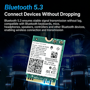 <span class=keywords><strong>Carte</strong></span> réseau sans fil interne pour ordinateur portable et ordinateur de bureau AX210NGW, version améliorée, <span class=keywords><strong>WIFI</strong></span> 6E pour 5.3 AC8265 - Product Image 4