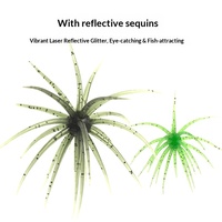 Nouvelle Leurre Artificielle TPE Mini Épine de Mer Bionique, Ver Souple, Boule de Vessie d'Eau Noire Flottante, Lot de 2 Pièces en Boîte, Vente en Gros