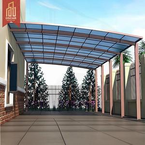 Abri <span class=keywords><strong>de</strong></span> voiture <span class=keywords><strong>en</strong></span> aluminium <span class=keywords><strong>composite</strong></span> avec structure métallique et toit résistant aux intempéries pour extérieur, <span class=keywords><strong>jardin</strong></span> et parking - Product Image 1