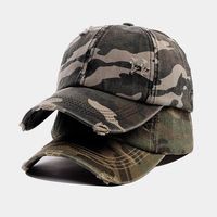 Fábrica al por mayor de encargo Camo Curve Brim gorras de béisbol desgastado lavado sublimación impresión gorra de caza