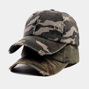 Tùy chỉnh nhà máy bán buôn <span class=keywords><strong>Camo</strong></span> đường cong vành mũ bóng chày đau khổ rửa sạch thăng hoa in săn bắn cap - Product Image 4