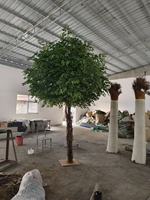 Arbre artificiel en fibre de verre vert Ficus de 3 mètres de haut pour centre de table, idéal pour événements de remise de diplômes et mariages sur le thème Forêt Enchantée