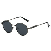 Lunettes de soleil rondes UV400 3792, logo personnalisé, lunettes de soleil métalliques rétro UV400, lunettes de conduite pour hommes, polarisées