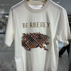 Camisetas de Hombre de Diseño de Lujo y Alta Calidad, Camisetas Clásicas a Cuadros con Parches para Deportes al Aire Libre, Camisetas Juveniles a la Moda - Product Image 2