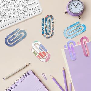 Vente chaude Impression personnalisée Sublimation Acrylique Signets Trombones de grande taille Signet créatif Clips d'impression personnalisés - Product Image 5