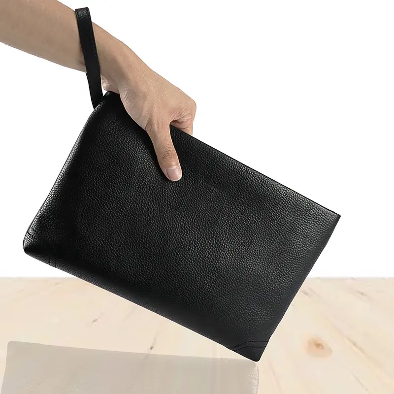 China Supplier Top Quality Hand Bags Men Genuine Leather Cowhide Men'S Clutch Bags Male Handbag For Men Purse Wallet