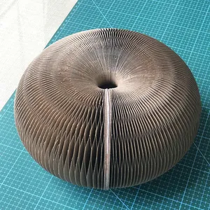 Fábrica Atacado <span class=keywords><strong>Cat</strong></span> Acessórios Interativo Dobrável Gato Brinquedo Garra De Moagem Ondulado Órgão Mágico Coçar Placa Com Sino - Product Image 5