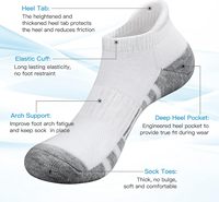 Chaussettes de course athlétiques Felicigeely pour hommes/femmes, montantes à la cheville, respirantes, absorbant la transpiration, avec logo sur la languette, idéales pour l'automne
