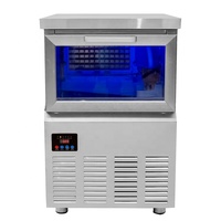 Machine à glace en acier inoxydable, refroidissement à Air, 120 livres, utilisation silencieuse, sous un comptoir, capacité de stockage de 60lb