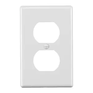 Duplex Wall Plates Home Electrical Outlet Cover 1-Gang Standard Size Receptacle Faceplates Covers