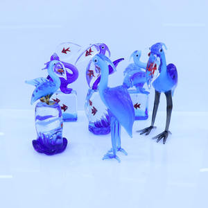 ของตกแต่งโต๊ะทำงานปีใหม่และคริสต์มาส รูปนกสไนป์<span class=keywords><strong>สีน้ำเงิน</strong></span> ถุงปลา งานฝีมือพื้นบ้าน <span class=keywords><strong>แก้ว</strong></span>มูราโน่ สำหรับของประดับตกแต่ง - Product Image 3
