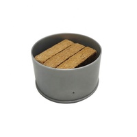 Conception spéciale en plastique peut organique en bois désodorisant voiture parfum tableau de bord diffuseur grande capacité de parfum en plastique peut couvercle