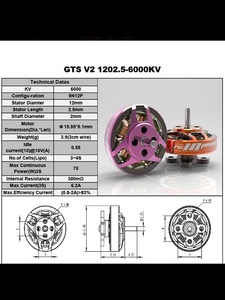 Zhiying Power Rcinpower GTS V2 1202.5 Brushless Motor Racing <b>Drone</b> Parts and <b>Accessories</b> - Product Image 5