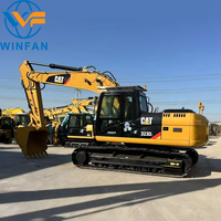 Excavatrice d'occasion Cat 323DL abordable, système fonctionnel complet pour les travaux de remise en état des terres agricoles