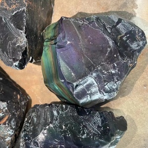 Nieuwe Productideeën 2024 Groothandel Van Hoge Kwaliteit Natuurlijke Regenboog Obsidiaan Ruwe Steen Helende Kristallen Ruwe Rots Voor Geschenken Decoratie - Product Image 2