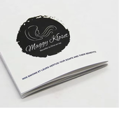 Brochure publicitaire, dépliant, livret imprimé en offset couleur personnalisée avec papier kraft et logo sur mesure