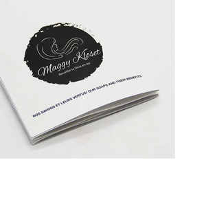 Brochure publicitaire, dépliant, livret imprimé en offset couleur personnalisée avec papier kraft et logo sur mesure - Product Image 2