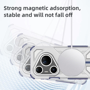 Mới nhất sang trọng bảo vệ từ không dây sạc điện thoại trường hợp Đối với <span class=keywords><strong>Huawei</strong></span> P80 siêu Honor 400 Pro chống sốc điện thoại di động Bìa - Product Image 4