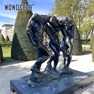 Famosa Decoración de Jardín al Aire Libre, Escultura Clásica de Hombre en Bronce, Estatua de Rodin <span class=keywords><strong>Shadow</strong></span> - Product Image 2