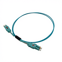 KABEL PATCH FIBER OPTIK COMTON Uniboot LC LC Multimode OM4 50um AQUA LSZH/PVC Push-Pull Tab Polaritas Dapat Dibalik untuk FTTH FTTB