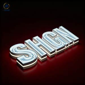 Letrero Luminoso con Logotipo Personalizado, Letrero de Canal Multicapa, Espejo <span class=keywords><strong>Infinito</strong></span> de Neón, Espejo Acrílico Abisal, Mini Letras, Letrero de Neón <span class=keywords><strong>Infinito</strong></span> - Product Image 4