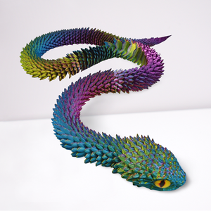 Serpiente Articulada Impresa en 3D de Alta Calidad, Juguete de Víbora Móvil de 30/45/60 cm con Servicios de Prototipado Rápido - Product Image 1