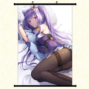 60*90cm 40*60cm 34 modèles japon bonne qualité <span class=keywords><strong>Genshin</strong></span> <span class=keywords><strong>Impact</strong></span> peintures suspendus tissu affiche mur défilement affiche - Product Image 2
