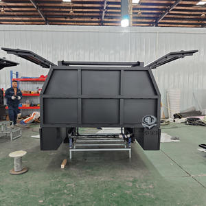 Cassone Personalizzato in Alluminio Resistente di Alta Qualità, Impermeabile, per Pickup a Doppia Cabina, con Vano Portautensili Sottoscocca in Vendita - Product Image 4