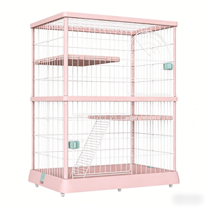 Niches pour animaux de compagnie de haute qualité, couleur vive, trois étages, grande niche pour animaux de compagnie, cage intérieure pour chat - Product Image 4