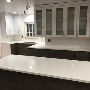 YD אבן מלאכותי לוח קוורץ לבן טהור סיני לבן ננו זכוכית אבן קוורץ משטחי קוורץ למטבחים - Product Image 3