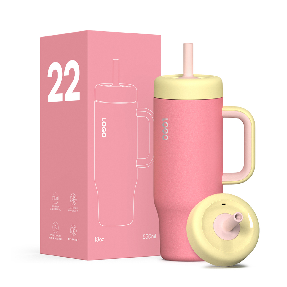 BPA-free Stainless Steel Vacuum Insulated Milk and Juice with Handle Children's Tumbler Eco-friendly