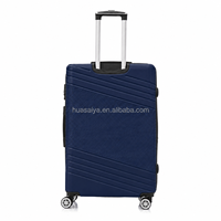 Valise trolley classique légère en ABS à 4 roues avec doublure en polyester personnalisable – Vente en gros
