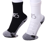 Chaussettes de sport épaisses respirantes et colorées pour hommes et jeunes, avec logo sur le dessous, idéales pour la course et le basketball